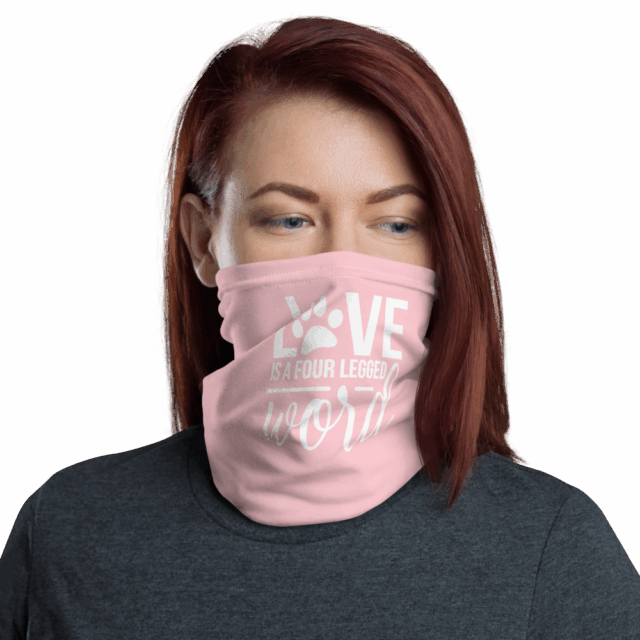 Neck Gaiter Pink Love - Image 2