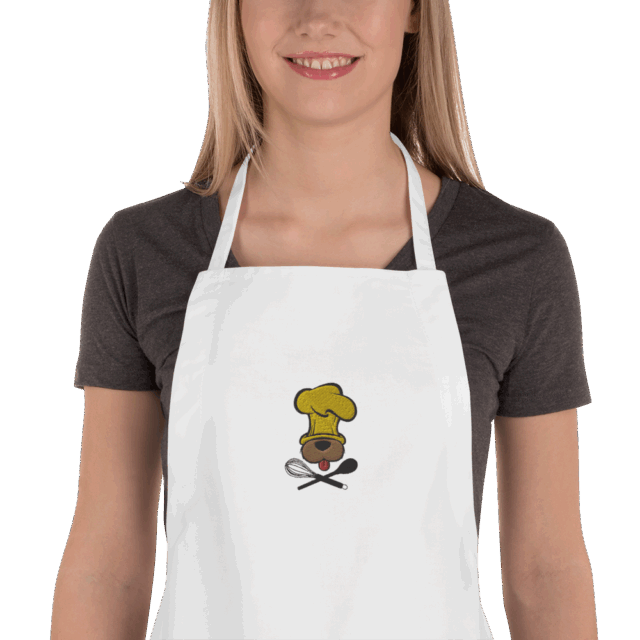 Embroidered Apron Dog Chef - Image 2