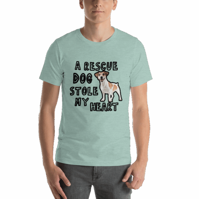 Short-Sleeve Unisex T-Shirt Rescue Dog - Image 2