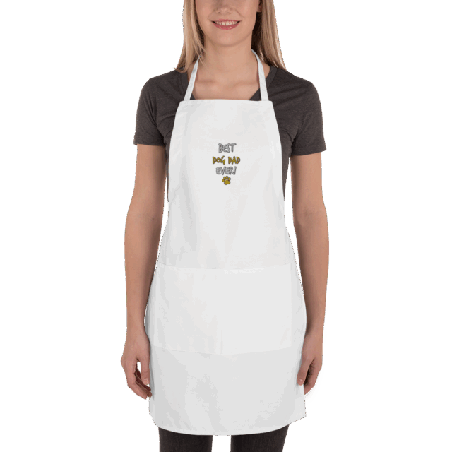 Embroidered Apron Best Dog Dad - Image 5