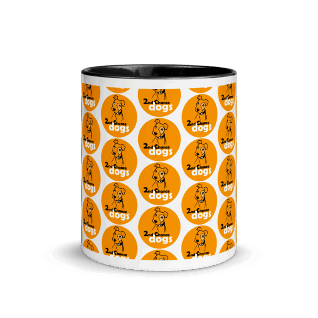 Mug with Color Inside 2nd Chance Dogs Logo - Image 3